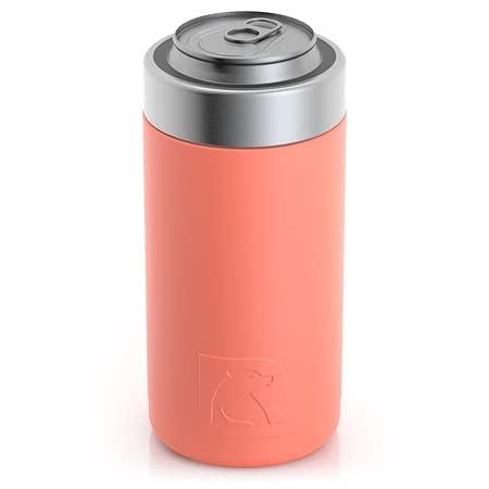 RTIC CRAFT CAN COOLER INSULATED, BEER, BEVERAGE, BOTTLE, SODA CAN COOLER WITH LID, STAINLESS STEEL METAL, DOUBLE WALL INSULATION COOZIE FOR CANS, |  | 04