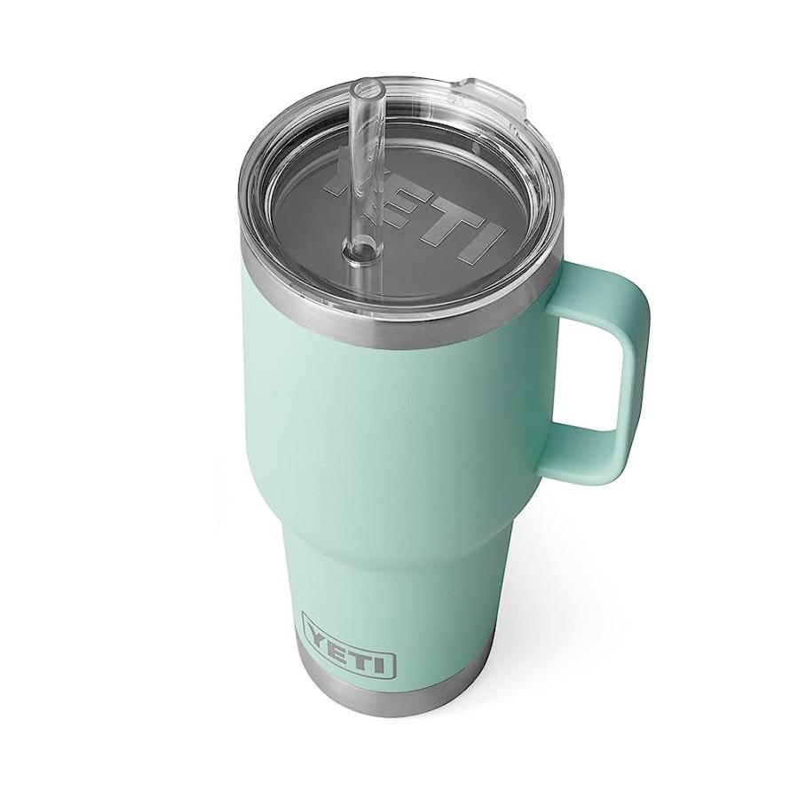 YETI RAMBLER 35 OZ STRAW MUG, VACUUM INSULATED, STAINLESS STEEL, SEAFOAM | YETI