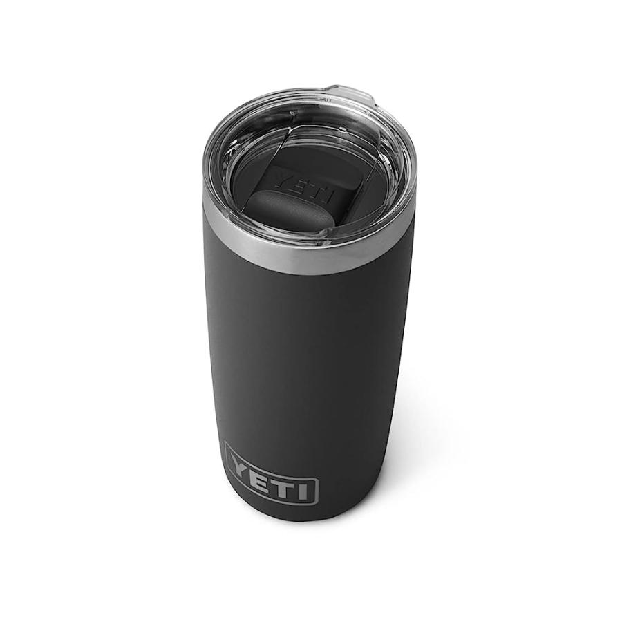 YETI RAMBLER 10 OZ TUMBLER, STAINLESS STEEL, VACUUM INSULATED WITH MAGSLIDER LID, BLACK | YETI