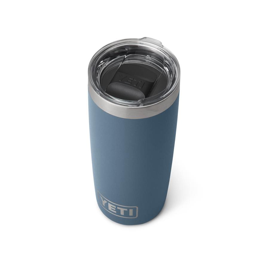 YETI Rambler 10オンス タンブラー マグスライダー蓋付き 真空断熱 ステンレス製、ノルディックブルー | YETI