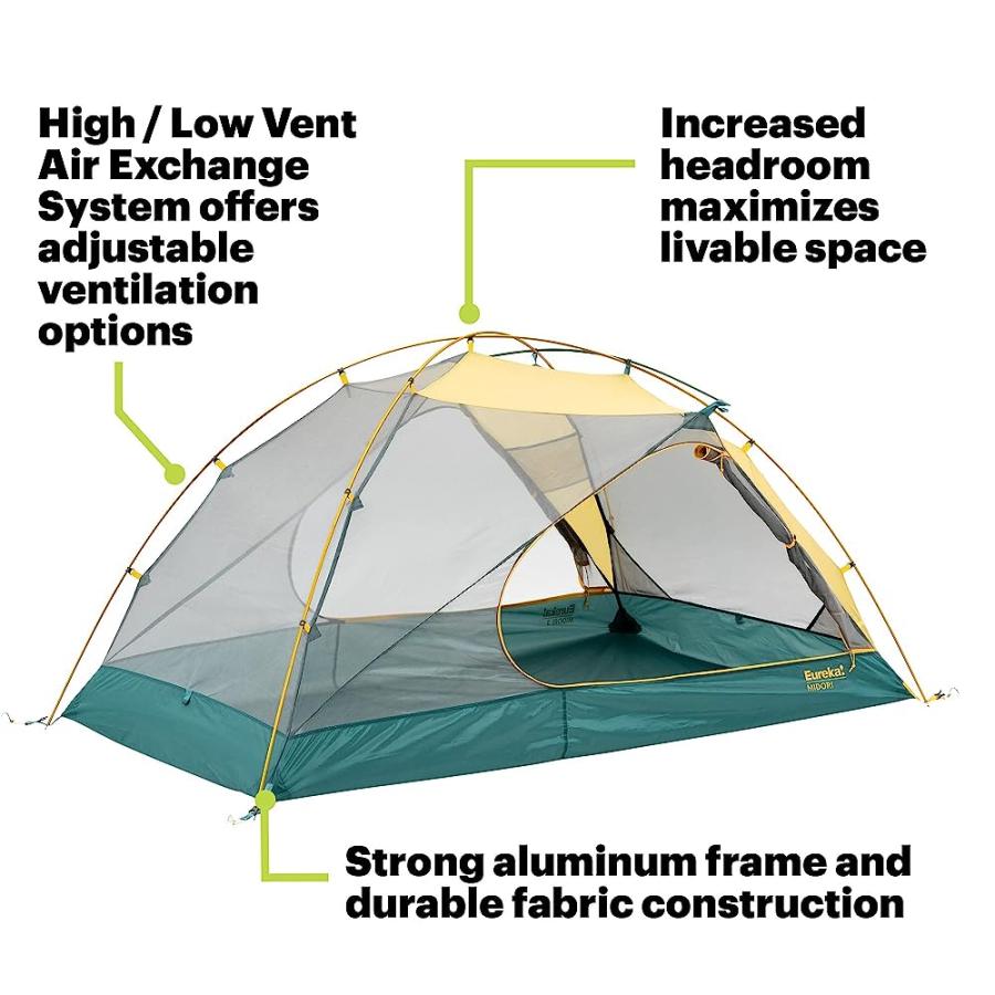 EUREKA! MIDORI 3 PERSON, 3 SEASON BACKPACKING TENT |  | 01