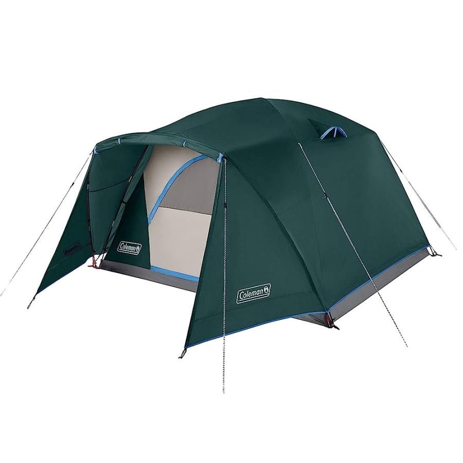 COLEMAN SKYDOME CAMPING TENT WITH FULL-FLY WEATHER VESTIBULE, 2/4/6 PERSON, EVERGREEN | Coleman
