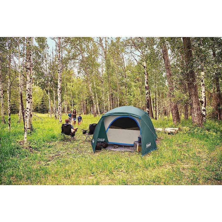 COLEMAN SKYDOME CAMPING TENT WITH FULL-FLY WEATHER VESTIBULE, 2/4/6 PERSON, EVERGREEN | Coleman | 06