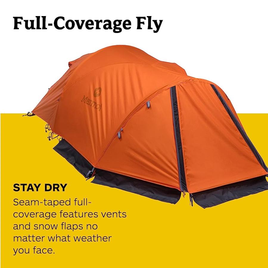 MARMOT THOR 2-PERSON TENT | EASY SET-UP, WATER-RESISTANT, STORM READY, BLAZE, 2 PERSON | Marmot | 02
