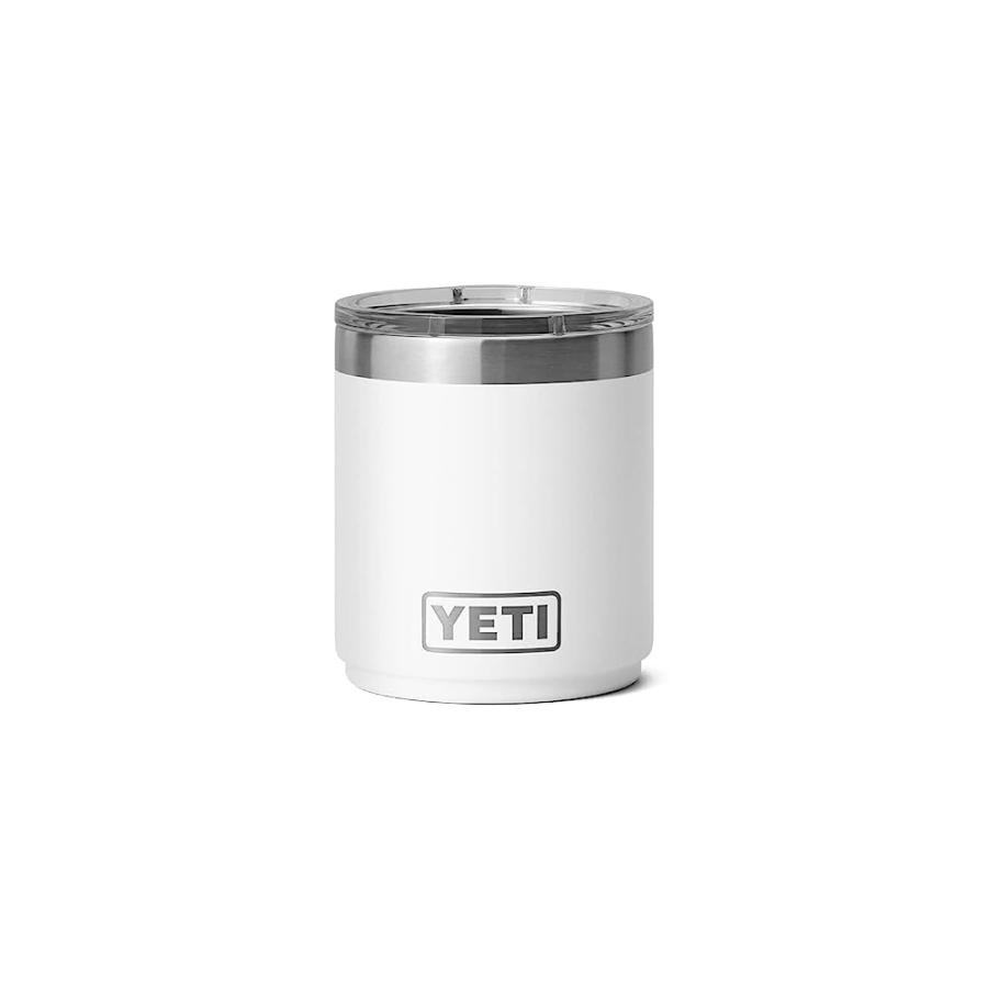 YETI RAMBLER 10 OZ STACKABLE LOWBALL 2.0, VACUUM INSULATED, STAINLESS STEEL WITH MAGSLIDER LID, WHITE | YETI | 02