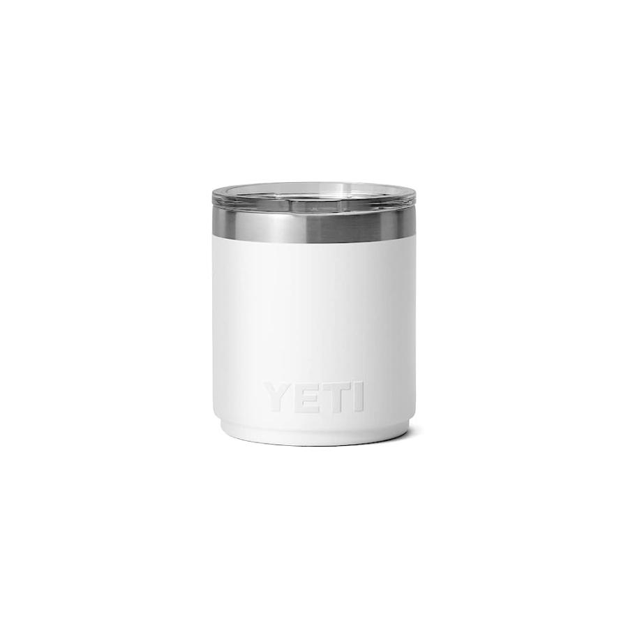 YETI RAMBLER 10 OZ STACKABLE LOWBALL 2.0, VACUUM INSULATED, STAINLESS STEEL WITH MAGSLIDER LID, WHITE | YETI | 04