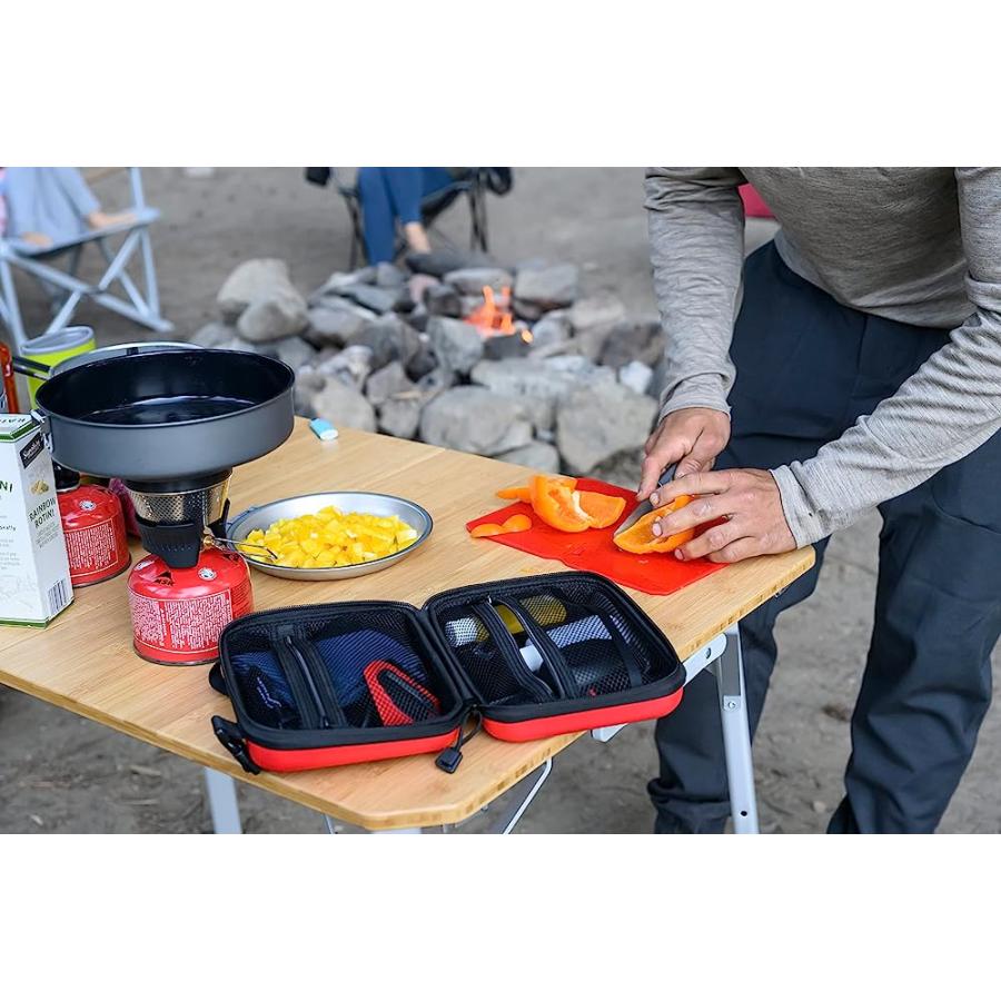 MSR ALPINE DELUXE KITCHEN SET , RED/BLACK | MSR | 01