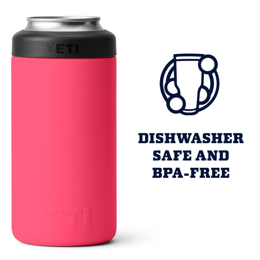 YETI Rambler 16オンス コルスター トール缶クーラー:YETI 真空断熱 ステンレス製、ビミニピンク | YETI | 04