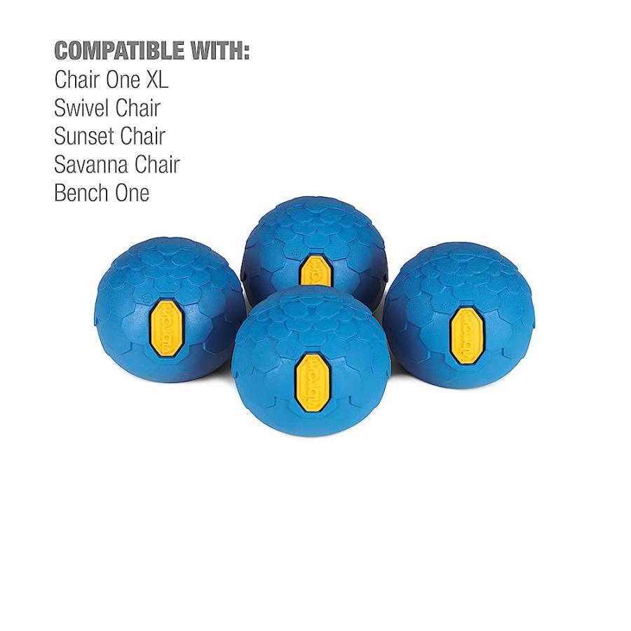 HELINOX CHAIR STABILIZING VIBRAM RUBBER BALL FEET (SET OF 4), 55MM, COYOTE TAN | Helinox | 02