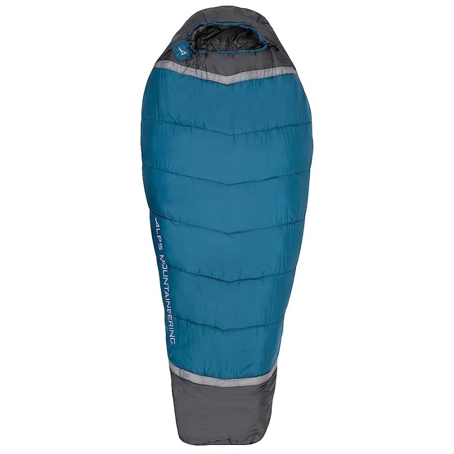 ALPS MOUNTAINEERING BLAZE -20° MUMMY SLEEPING BAG, REGULAR - BLUE CORAL/CHARCOAL, NEW | ALPS MOUNTAINEERING