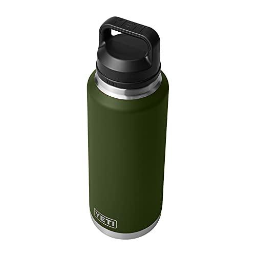 YETI Rambler 46オンス ボトル キャップ付き 真空断熱 ステンレス製、ハイランズオリーブ | YETI | 02