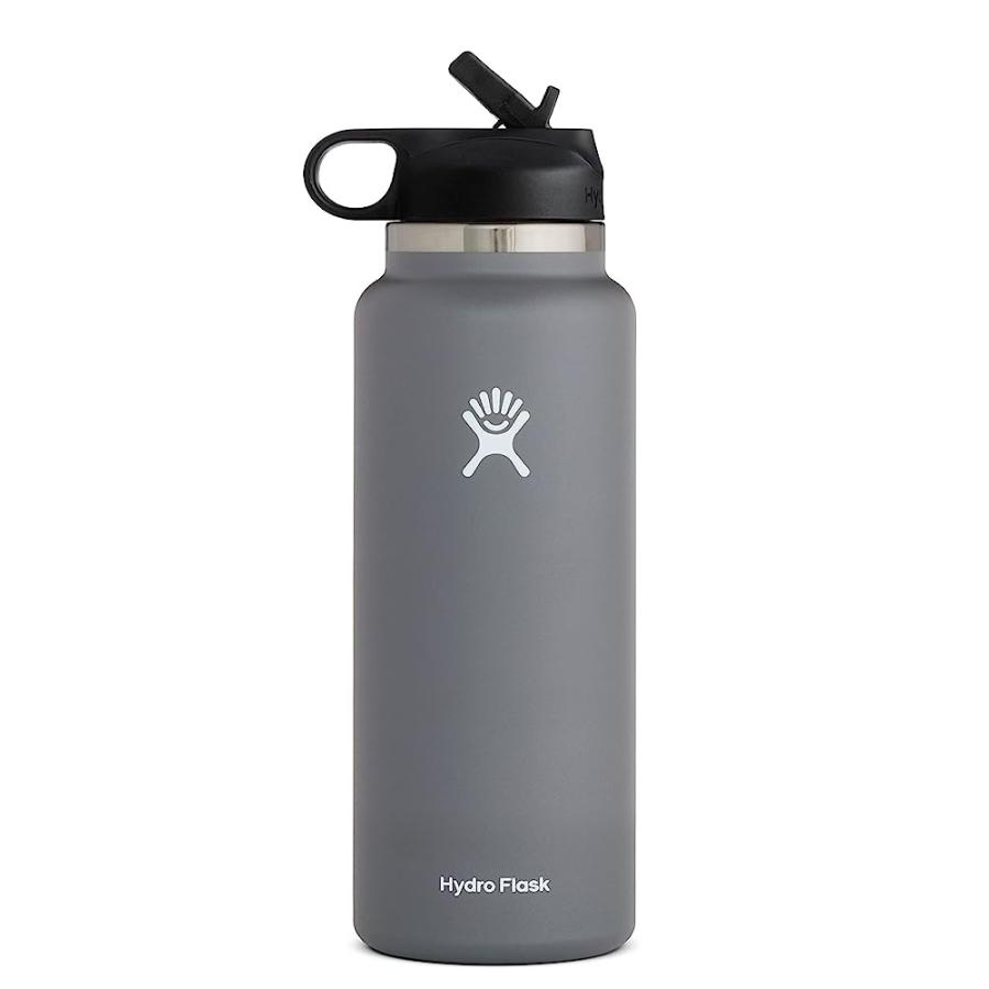 HYDRO FLASK 40 OZ WIDE MOUTH STRAW LID STONE | HYDRO FLASK