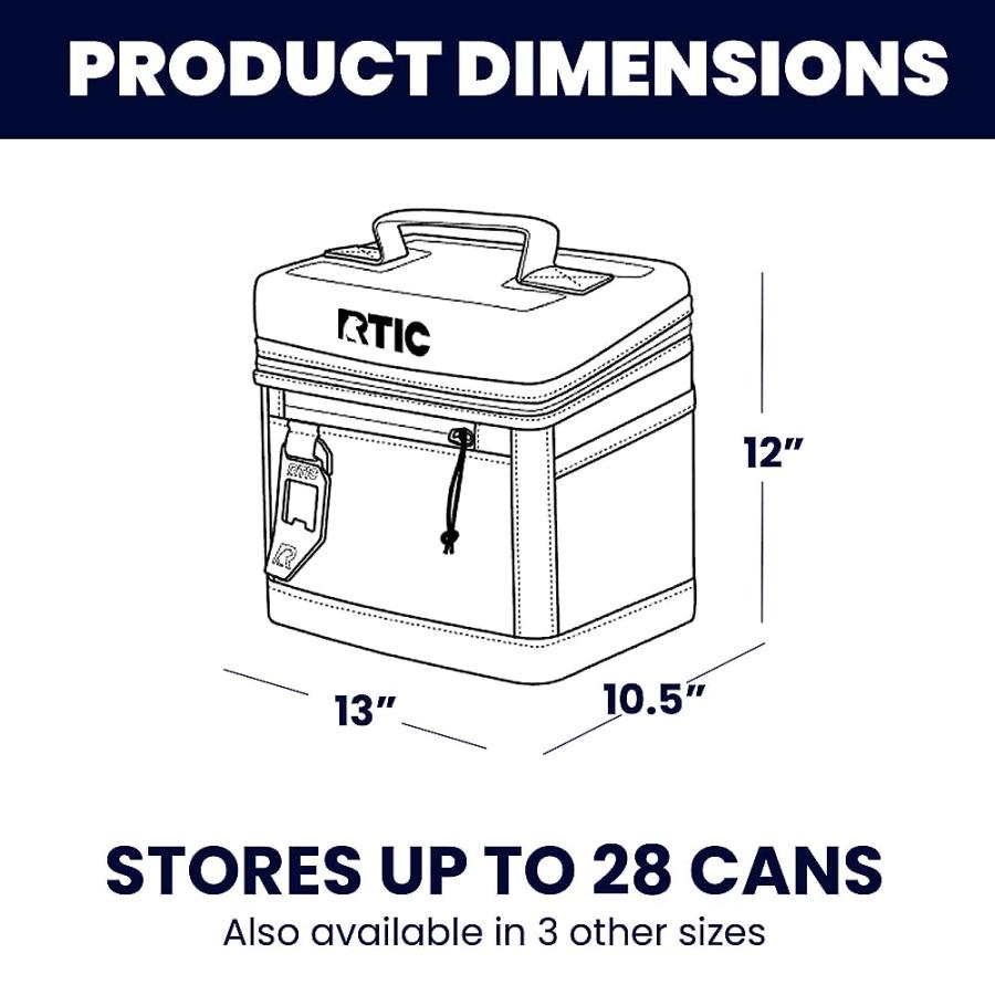 RTIC 28 CAN EVERYDAY COOLER, SOFT SIDED PORTABLE INSULATED COOLING FOR LUNCH, BEACH, DRINK, BEVERAGE, TRAVEL, CAMPING, PICNIC, FOR MEN AND WOMEN, |  | 01