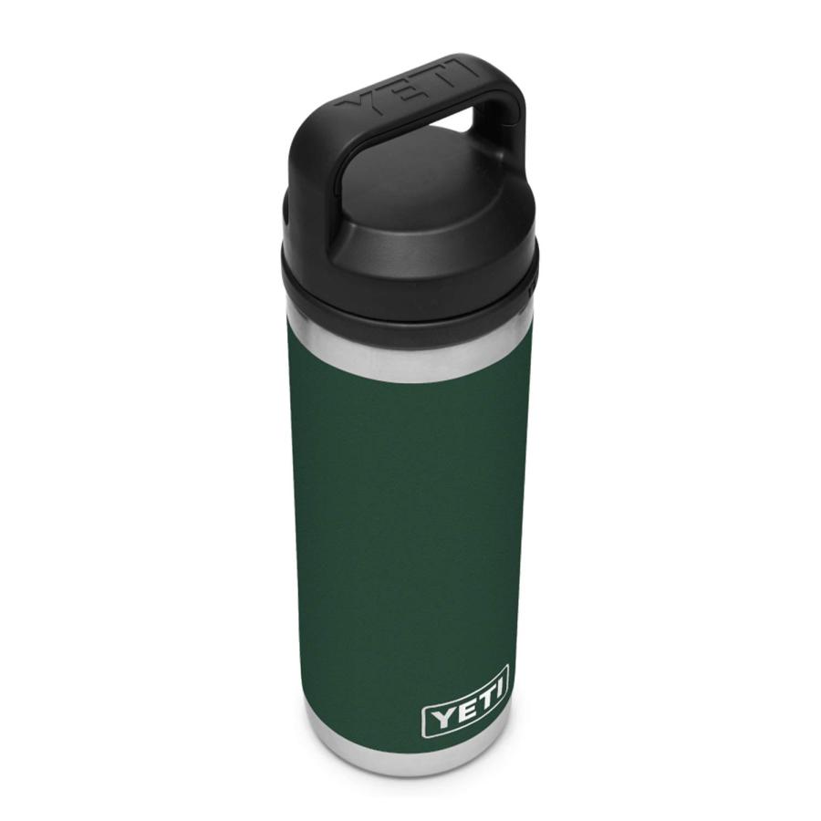 YETI Rambler 18オンス ボトル キャップ付き 真空断熱 ステンレス製、ノースウッズグリーン | YETI | 02