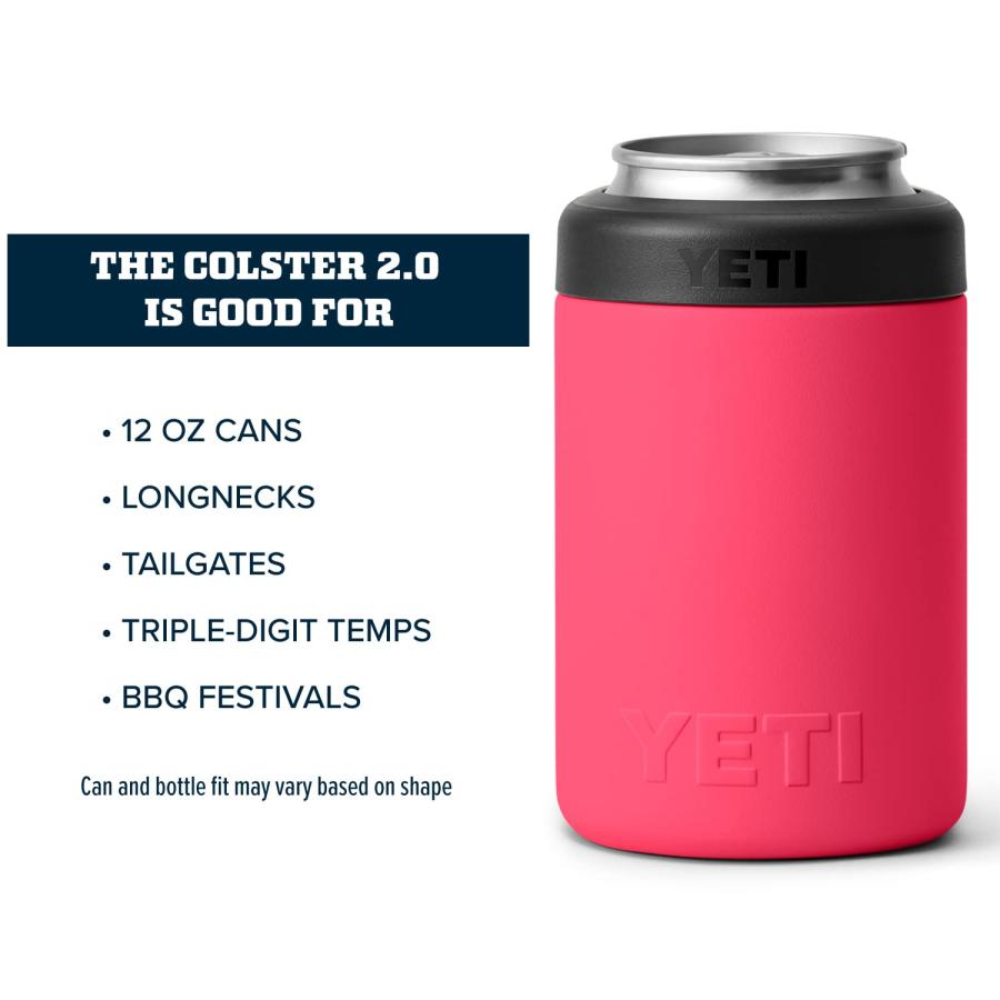 YETI Rambler 12オンス コルスター 標準缶クーラー:YETI 真空断熱 ステンレス製、ビミニピンク | YETI | 03