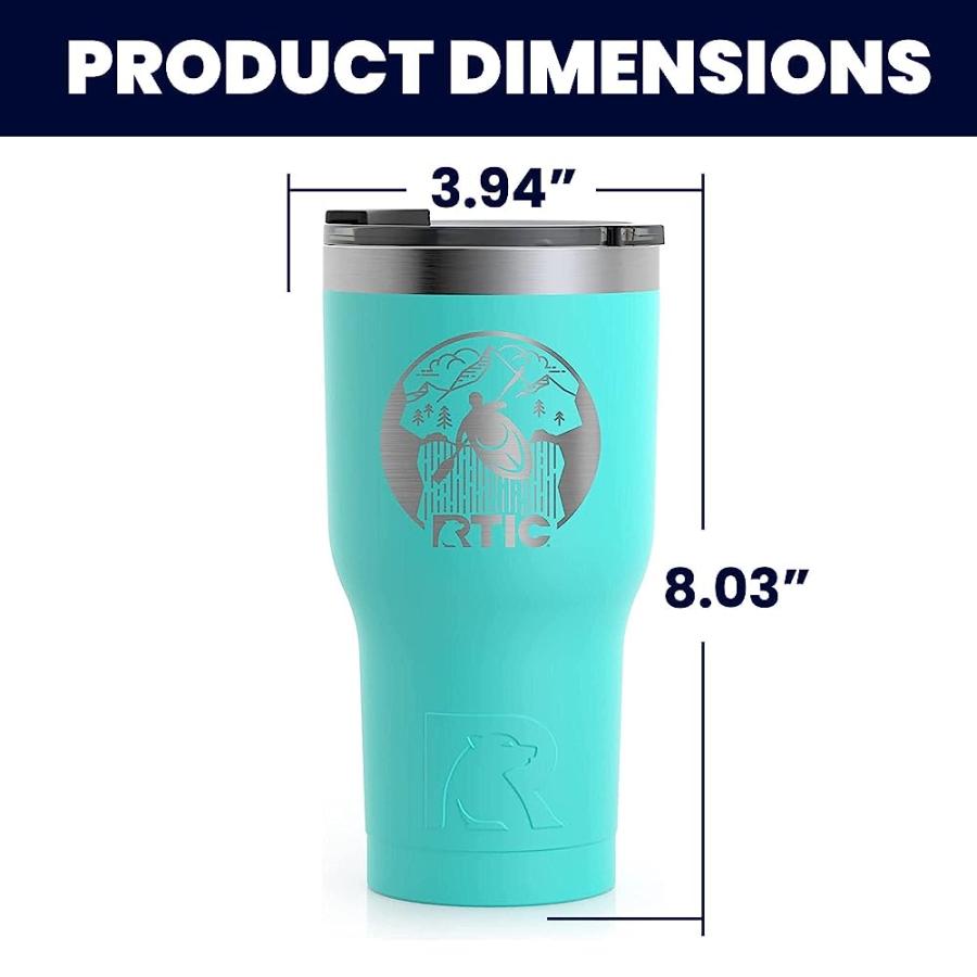 RTIC THE GET OUT AND GO INSULATED TUMBLER STAINLESS STEEL COFFEE TRAVEL MUG WITH LID, SPILL PROOF, HOT BEVERAGE AND COLD, PORTABLE THERMAL CUP, K |  | 01