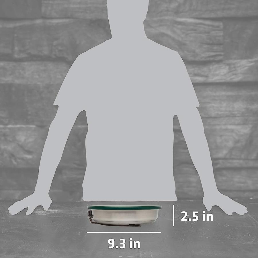 STANLEY ADVENTURE STAINLESS FRY PAN CAMP COOK SET, 9 PIECE CAMPING COOKWARE MESS KIT WITH STAINLESS PAN, COOKING UTENSILS, AND DISHES | STANLEY | 04