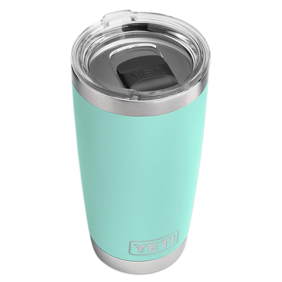 YETI Rambler 20オンス タンブラー マグスライダー蓋付き 真空断熱 ステンレス製、シーフォーム | YETI