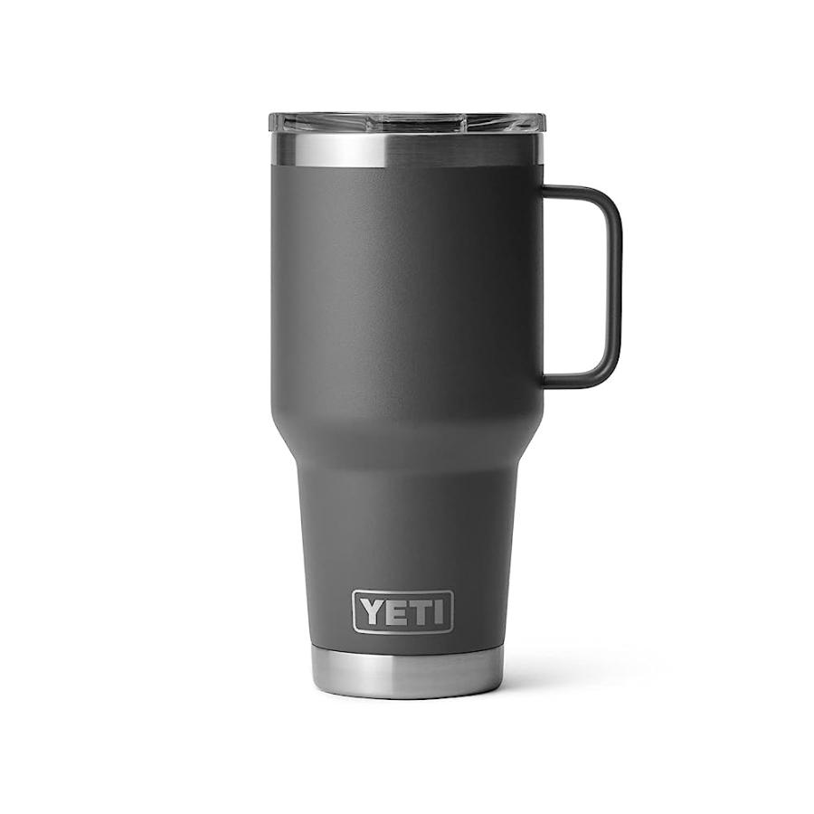 YETI RAMBLER 30 OZ TRAVEL MUG, STAINLESS STEEL, VACUUM INSULATED WITH STRONGHOLD LID, CHARCOAL | YETI | 04