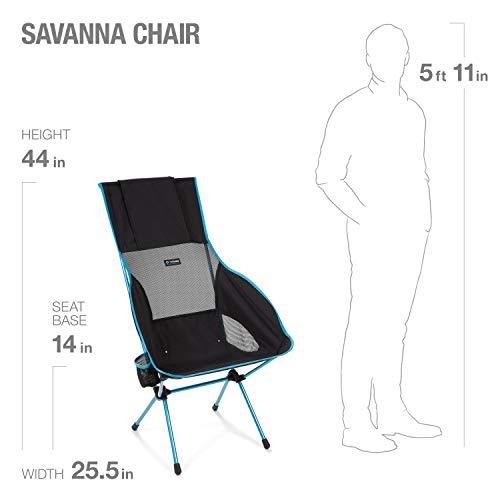 HELINOX SAVANNA HIGH-BACK COLLAPSIBLE CAMP CHAIR, BLACK | Helinox | 05
