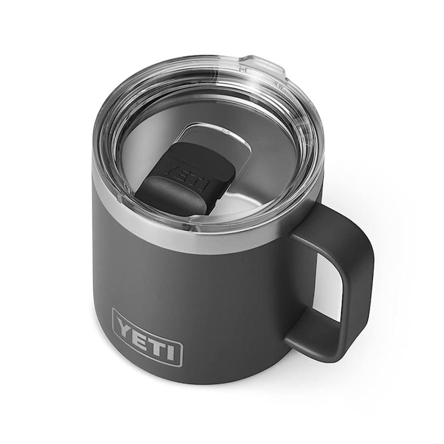 YETI RAMBLER 14 OZ MUG, VACUUM INSULATED, STAINLESS STEEL WITH MAGSLIDER LID, CHARCOAL | YETI