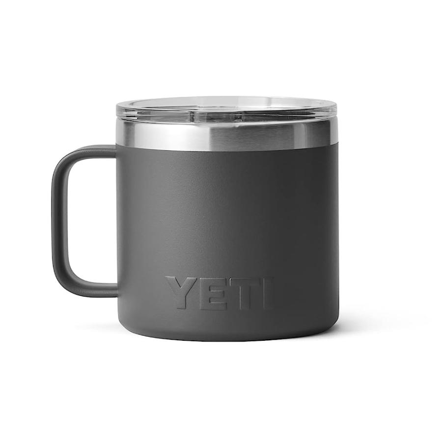 YETI RAMBLER 14 OZ MUG, VACUUM INSULATED, STAINLESS STEEL WITH MAGSLIDER LID, CHARCOAL | YETI | 06