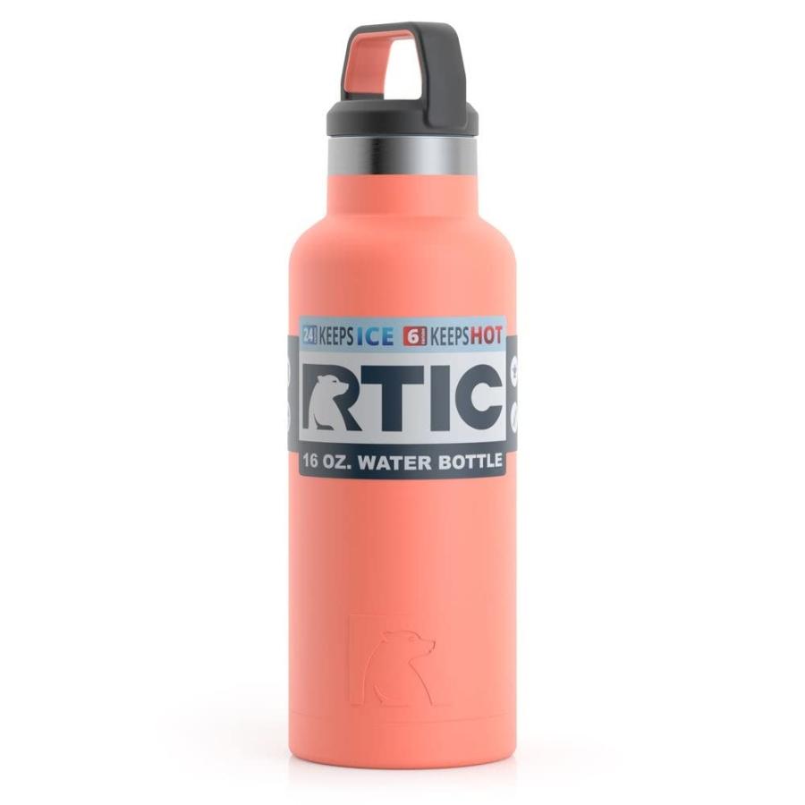 RTIC 16 OZ VACUUM INSULATED WATER BOTTLE, METAL STAINLESS STEEL DOUBLE WALL INSULATION, BPA FREE REUSABLE, LEAK-PROOF THERMOS FLASK FOR HOT AND C |  | 07
