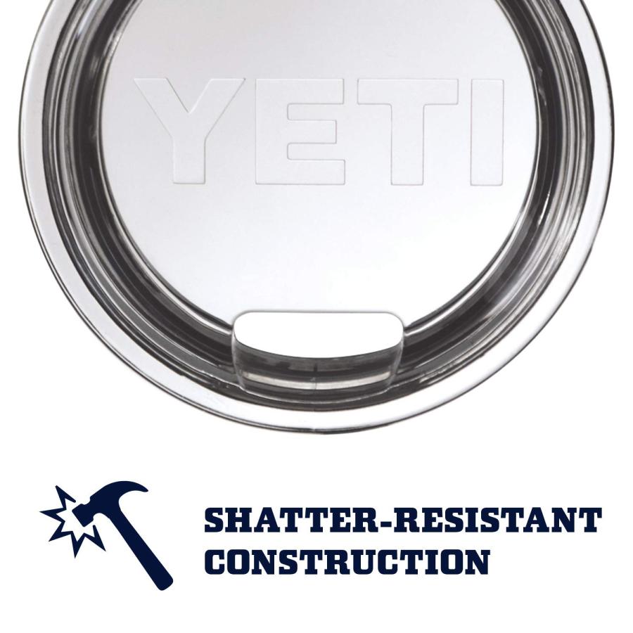 YETI Rambler 10オンス ローボール 蓋付き 真空断熱 ステンレス製、ネイビー | YETI | 05