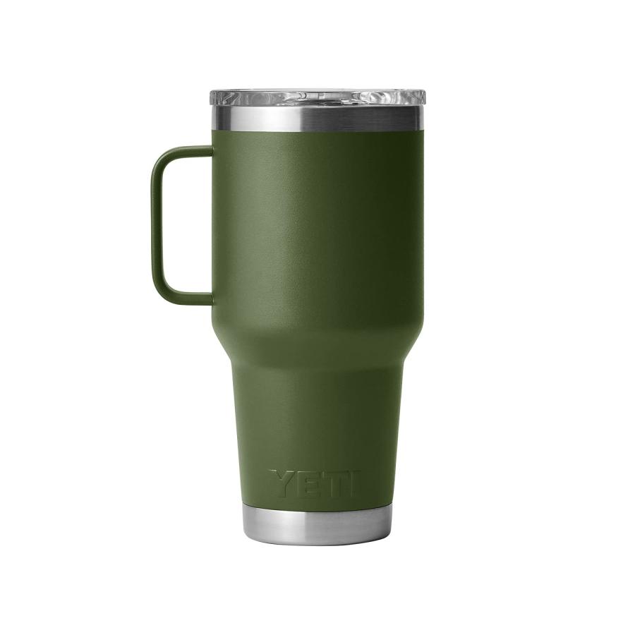 YETI Rambler 30オンス トラベルマグ ストロングホールド蓋付き 真空断熱 ステンレス製、ハイランズオリーブ | YETI | 02