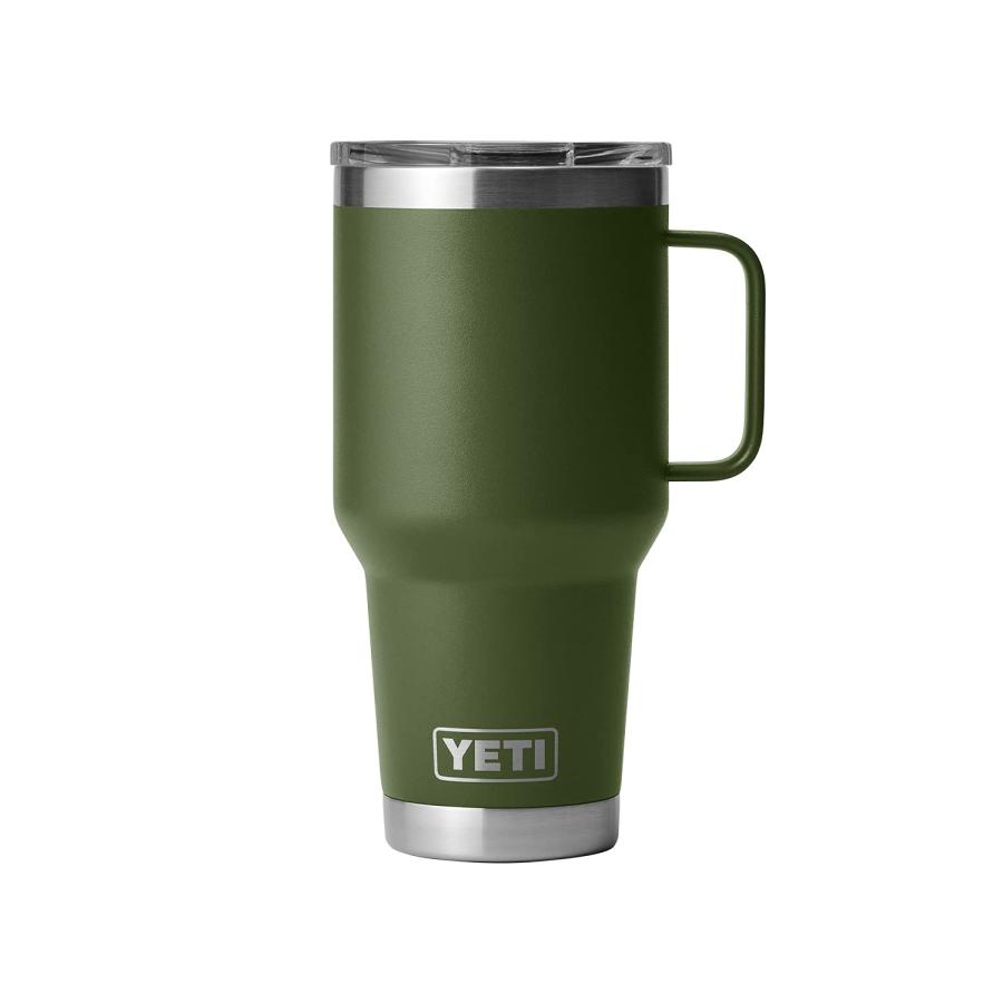 YETI Rambler 30オンス トラベルマグ ストロングホールド蓋付き 真空断熱 ステンレス製、ハイランズオリーブ | YETI | 04