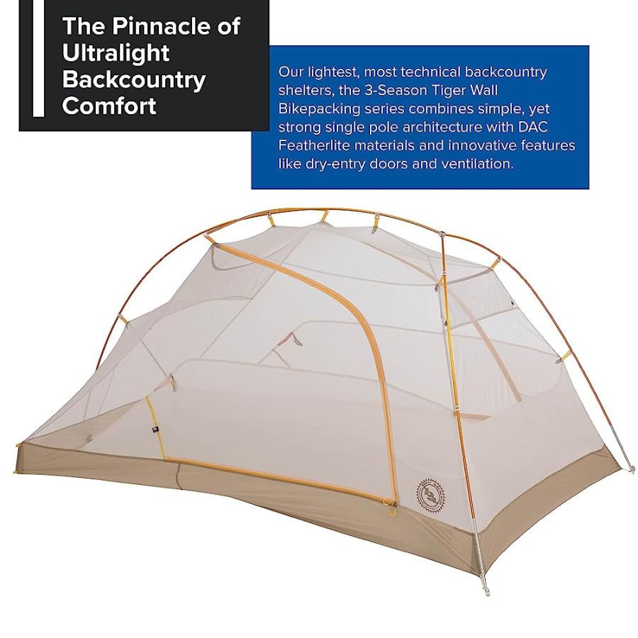 BIG AGNES TIGER WALL UL2 ULTRALIGHT BIKEPACKING TENT WITH UV-RESISTANT SOLUTION DYED FABRIC | BIG AGNES | 01