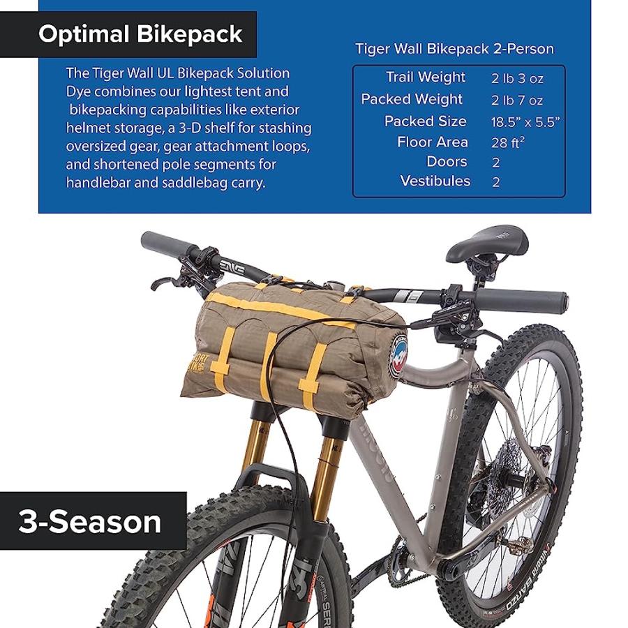 BIG AGNES TIGER WALL UL2 ULTRALIGHT BIKEPACKING TENT WITH UV-RESISTANT SOLUTION DYED FABRIC | BIG AGNES | 03