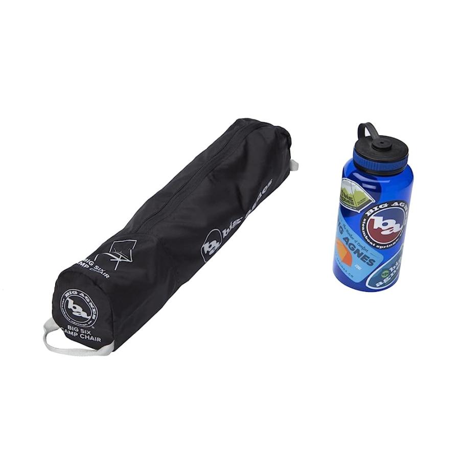 BIG AGNES BIG SIX CAMP CHAIR - HIGH & WIDE CAMPING CHAIR WITH AIRCRAFT ALUMINUM FRAME, BLACK | BIG AGNES | 02