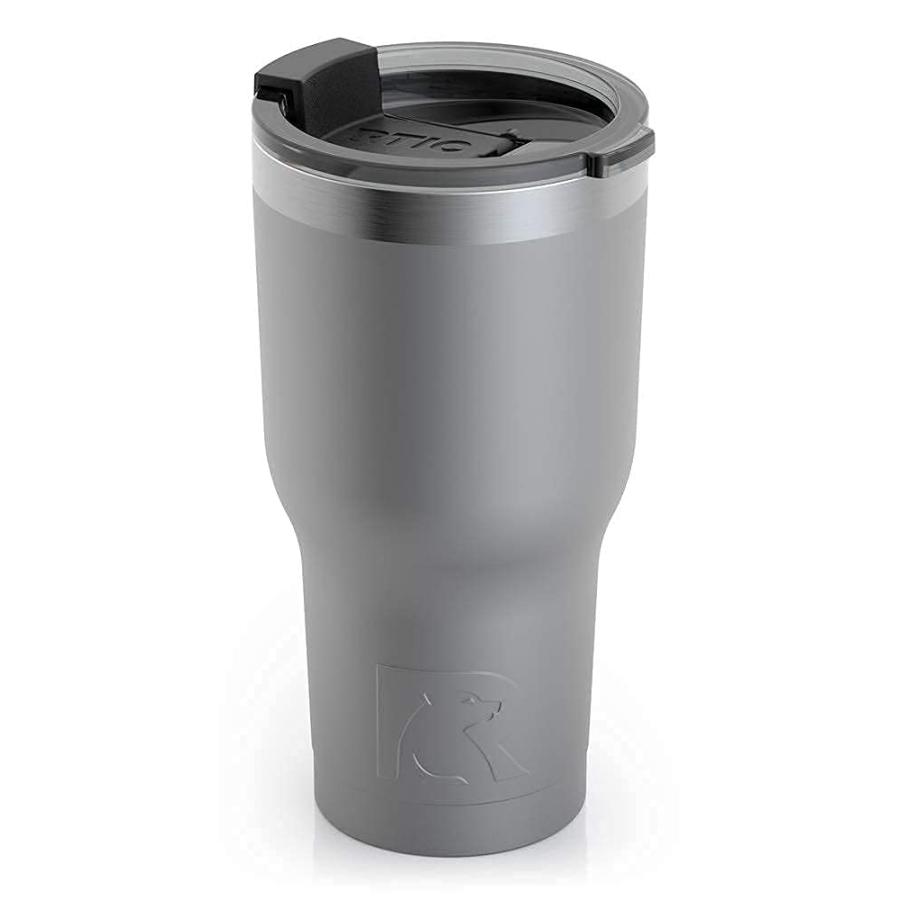 RTIC 20 OZ INSULATED TUMBLER STAINLESS STEEL COFFEE TRAVEL MUG WITH LID, SPILL PROOF, HOT BEVERAGE AND COLD, PORTABLE THERMAL CUP FOR CAR, CAMPIN | 