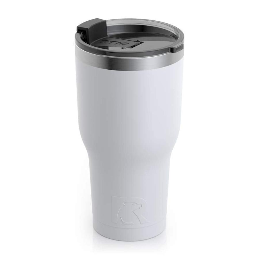 RTIC 30 OZ INSULATED TUMBLER STAINLESS STEEL COFFEE TRAVEL MUG WITH LID, SPILL PROOF, HOT BEVERAGE AND COLD, PORTABLE THERMAL CUP FOR CAR, CAMPIN | 