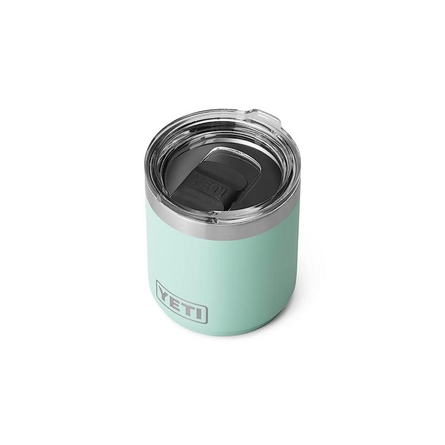 YETI RAMBLER 10 OZ STACKABLE LOWBALL 2.0, VACUUM INSULATED, STAINLESS STEEL WITH MAGSLIDER LID, SEAFOAM | YETI