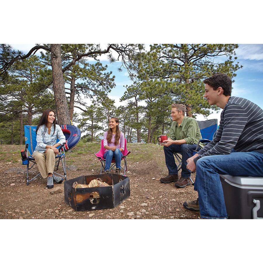 Coleman Big and Tall Camp Chair Folding Beach Chair Portable Quad Chair for Tailgating, Camping & Outdoors | Coleman | 07