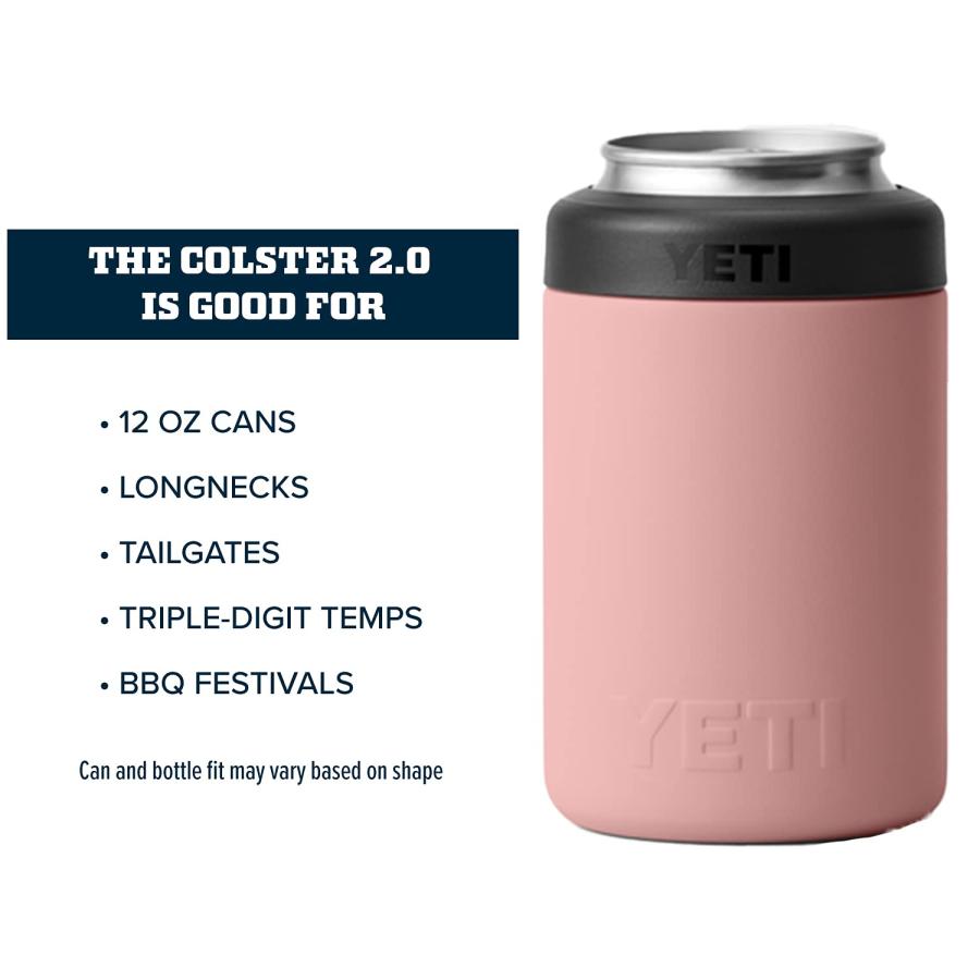 YETI Rambler 12オンス コルスター 標準缶クーラー:YETI 真空断熱 ステンレス製、サンドストーンピンク | YETI | 03
