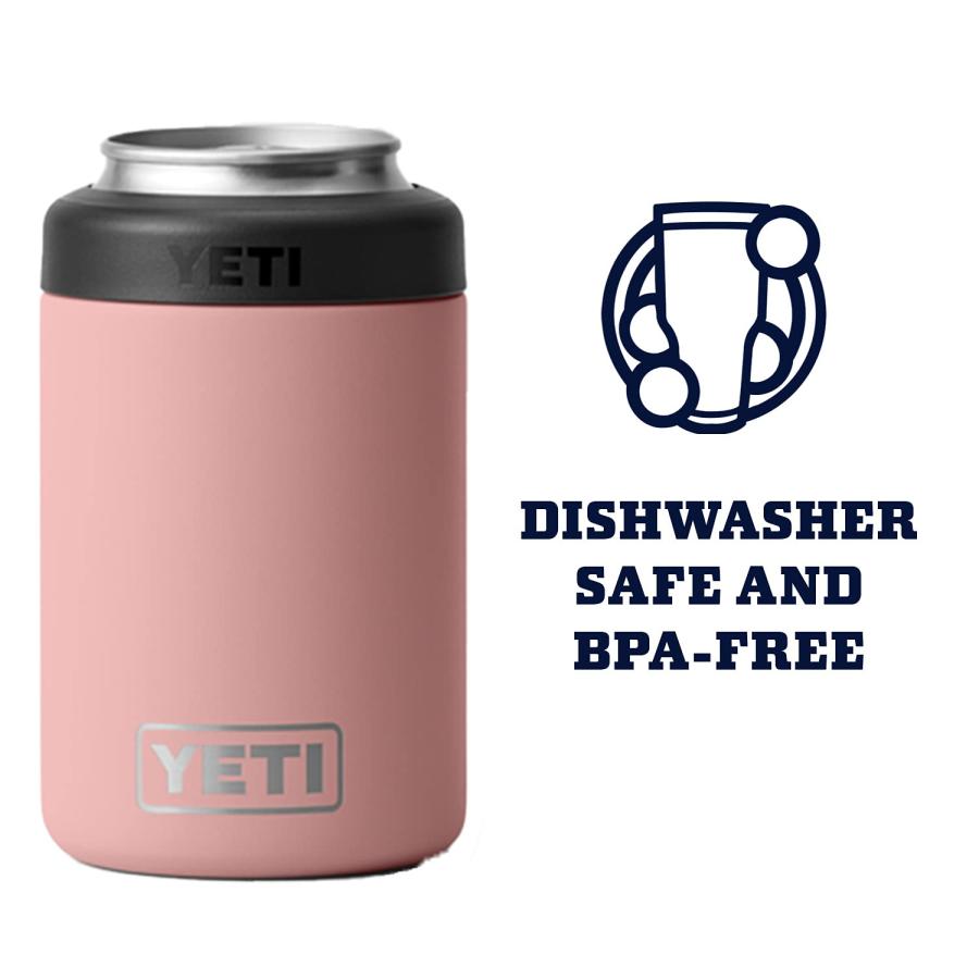 YETI Rambler 12オンス コルスター 標準缶クーラー:YETI 真空断熱 ステンレス製、サンドストーンピンク | YETI | 04