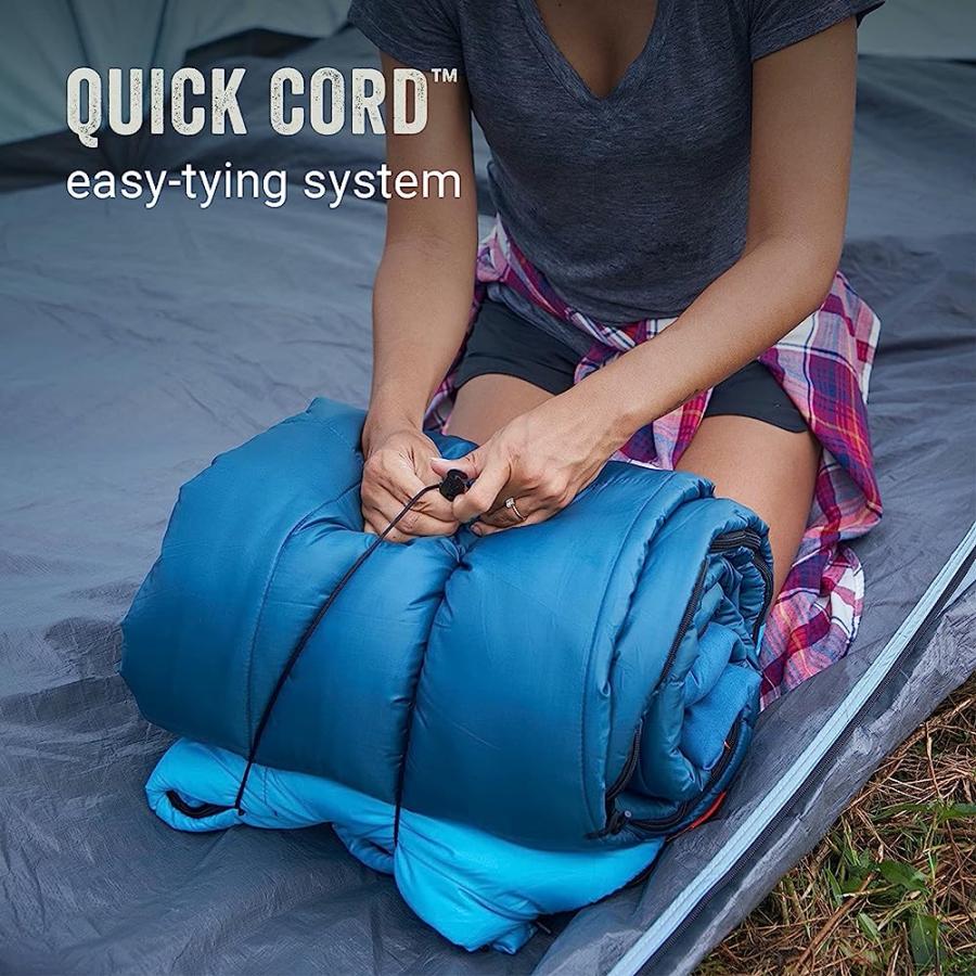 COLEMAN KOMPACT SLEEPING BAG, INDOOR/OUTDOOR LIGHTWEIGHT SLEEPING BAG FOR ADULTS, 20°F/30°F/40°F OPTIONS FOR CAMPING, HIKING, BACKPACKING WITH | Coleman | 05