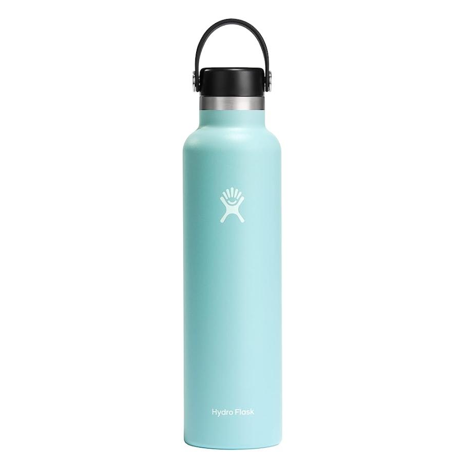 HYDRO FLASK 24 OZ STANDARD MOUTH WITH FLEX CAP STAINLESS STEEL REUSABLE WATER BOTTLE DEW -VACUUM INSULATED, DISHWASHER SAFE, BPA-FREE, NON-TOXIC | HYDRO FLASK