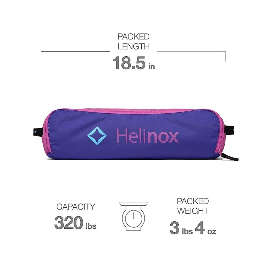 HELINOX SUNSET CHAIR LIGHTWEIGHT, HIGH-BACK, COMPACT, COLLAPSIBLE CAMPING CHAIR, WITH POCKETS, MULTI BLOCK 23 | Helinox | 01