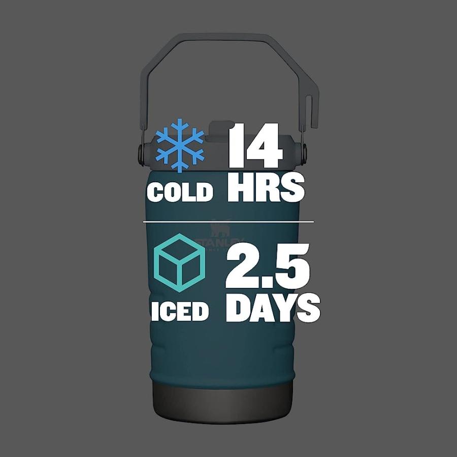 STANLEY ALL DAY REFRESHMENT: THANKS TO THE DOUBLE-WALL INSULATION, THE ICEFLOW FLIP STRAW WATER JUG KEEPS DRINKS COLD FOR UP TO 14 HOURS AND ICED | STANLEY | 04
