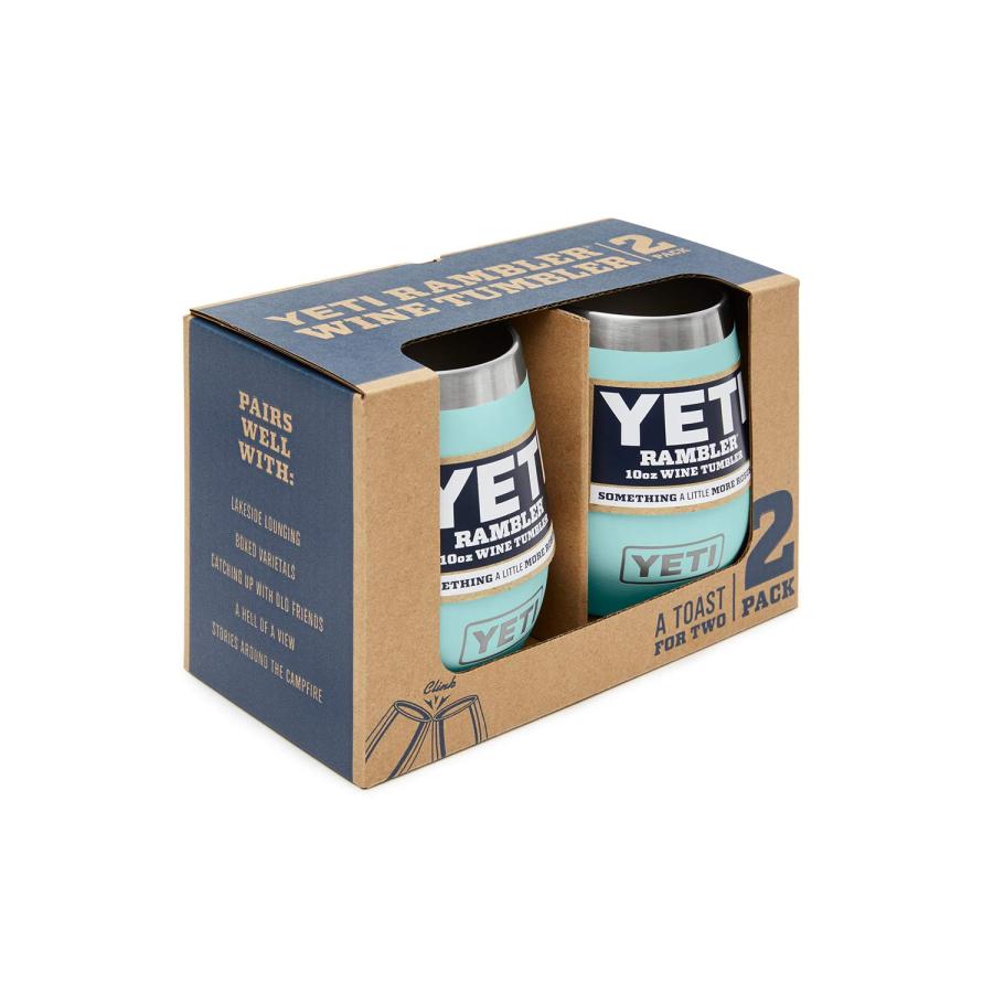 YETI Rambler 10オンス ワインタンブラー 真空断熱 ステンレス製 2個パック、シーフォーム | YETI | 01