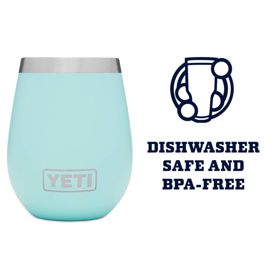 YETI Rambler 10オンス ワインタンブラー 真空断熱 ステンレス製 2個パック、シーフォーム | YETI | 04