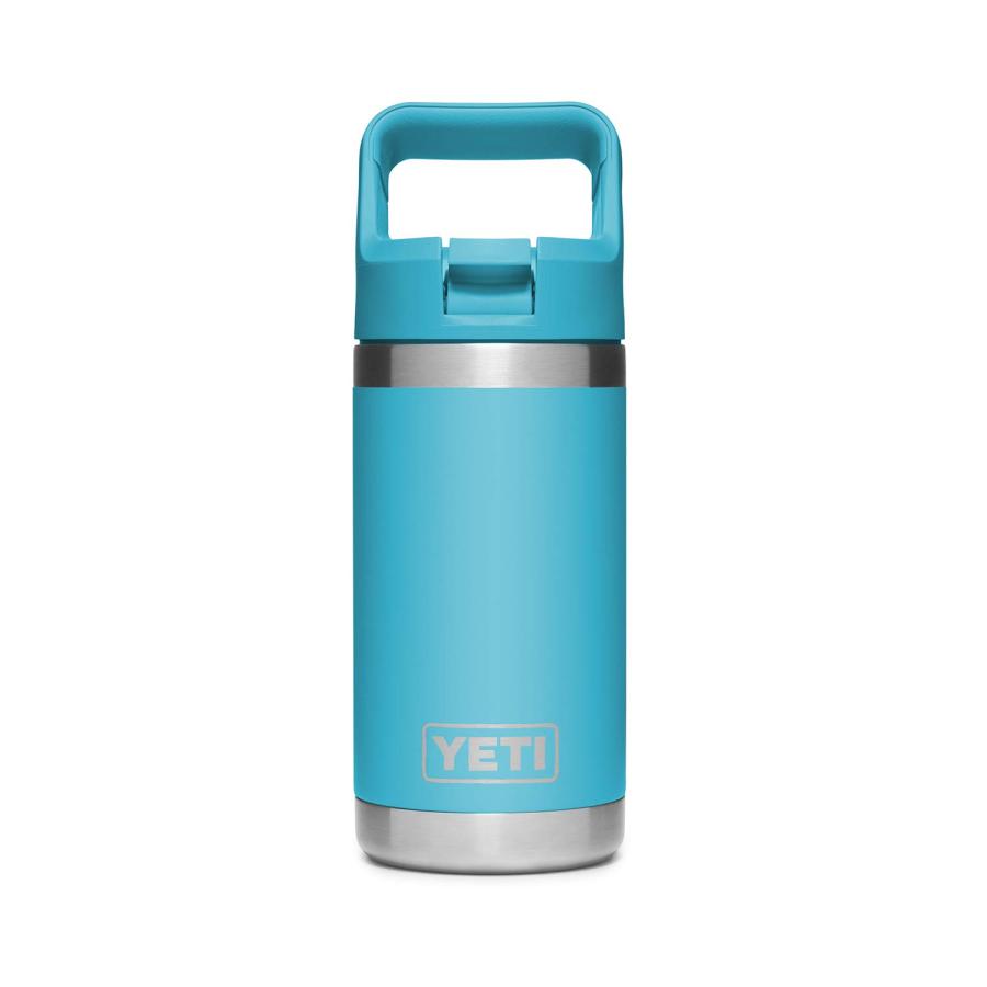 YETI Rambler Jr. 12オンス キッズボトル ストローキャップ付き 真空断熱 ステンレス製、リーフブルー | YETI | 01