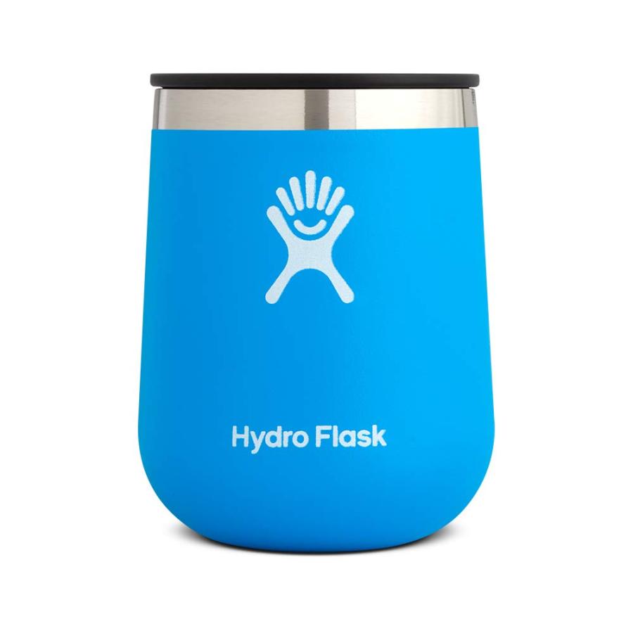 HYDRO FLASK 10 OUNCE DOUBLE WALL VACUUM INSULATED STAINLESS STEEL STEMLESS WINE TUMBLER GLASS WITH PRESS-IN LID, PACIFIC | HYDRO FLASK