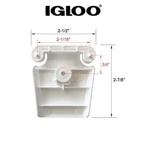 IGLOO SET OF 2 COOLER LATCH POSTS & SCREWS (PART #24013) | igloo | 01