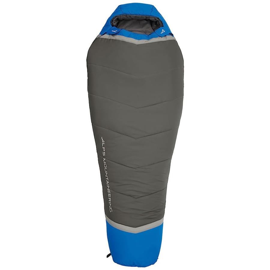 ALPS MOUNTAINEERING AURA 0 DEGREE MUMMY SLEEPING BAG, LONG, BLUE/GREY | ALPS MOUNTAINEERING
