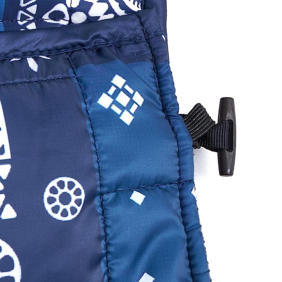 HELINOX TOASTY WRAPAROUND HOODED BLANKET, SUNSET/BEACH, BLUE & RED BANDANA | Helinox | 08